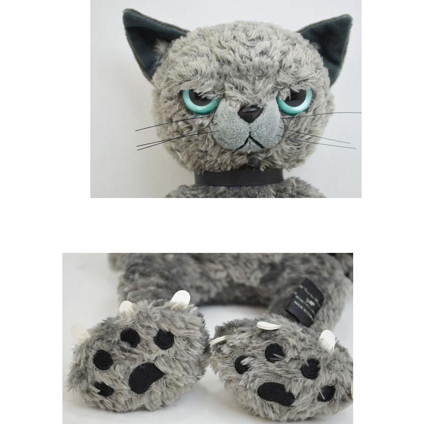 スクラッチ グレイ Lサイズ ぬいぐるみ キャット グレー 猫( 猫グッズ