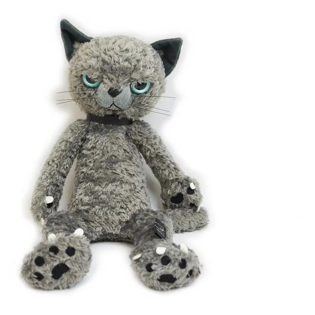 スクラッチ グレイ Lサイズ ぬいぐるみ キャット グレー 猫( 猫グッズ