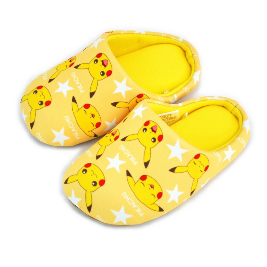 ルームシューズ 子供用 ピカチュウ ポケモン 18 cm Pikachu イエロー スリッパ スター 女の子 男の子 人気 こども 子供 室内履き かわいい キッズ キャラクタ プランタ 通販 Yahoo ショッピング