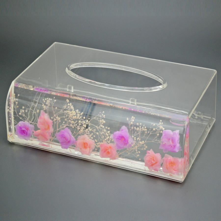 ティッシュボックス ペーパータオルケース ピンク スウィートローズ