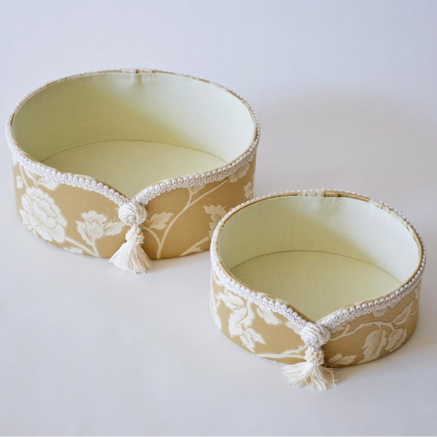 オーバルトレー 2個セット Heirloom ベージュ ジェニファーテイラー 花