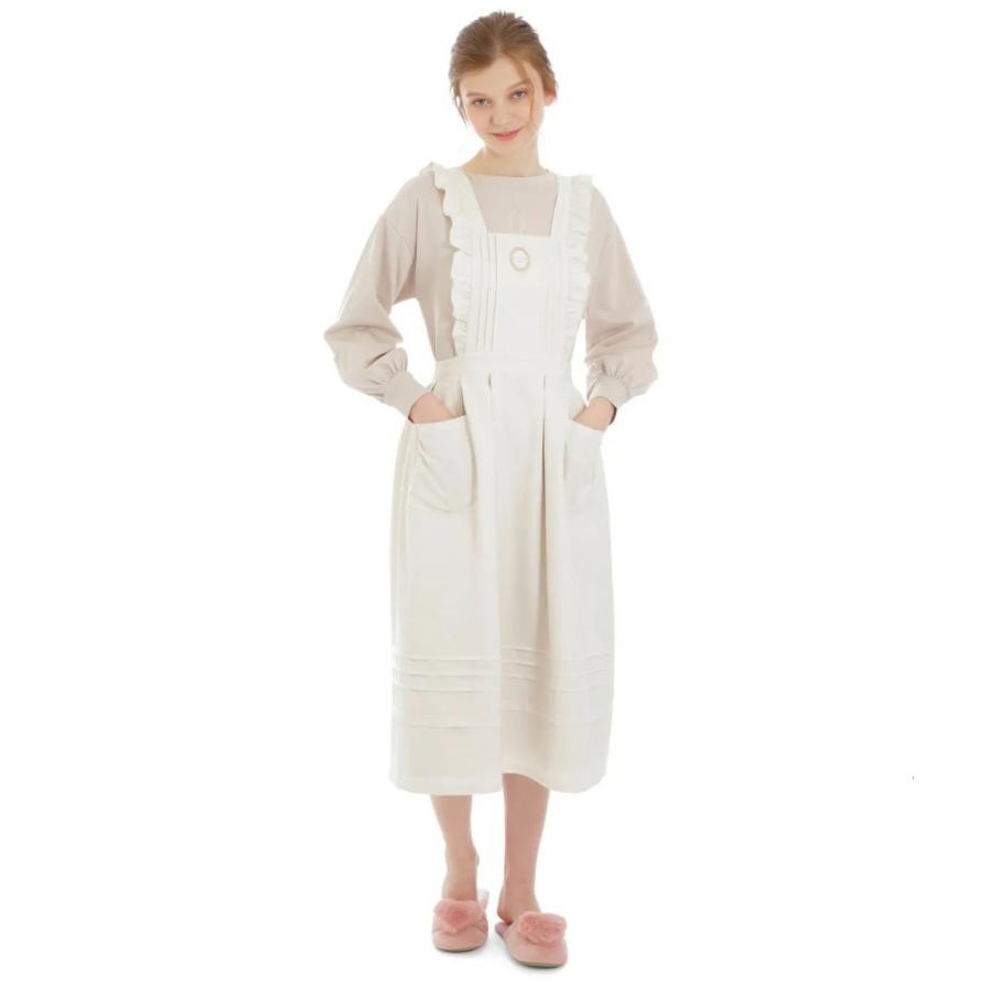 ナルエー エプロン タブリエ グラン・クラシック フリル 無地 ドレス