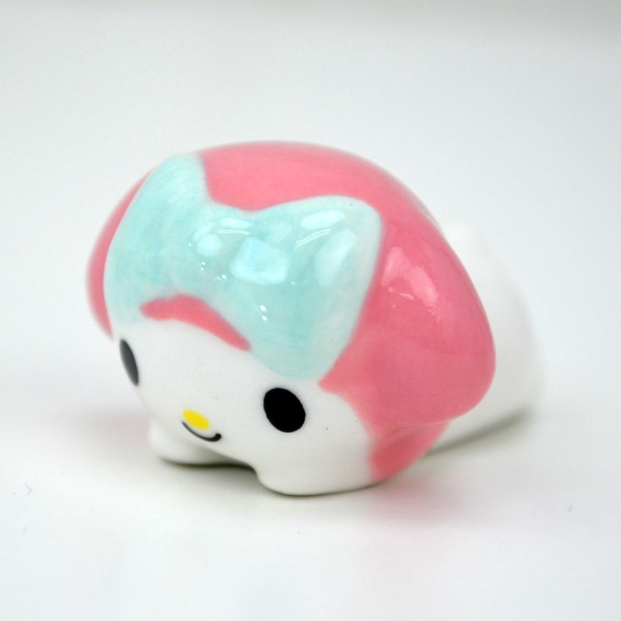 寝そべり箸置き 磁器 サンリオ ハローキティ クロミ マイメロディ