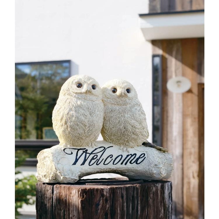 フクロウ ウェルカム オーナメント Owl Sisters アウルシスターズ