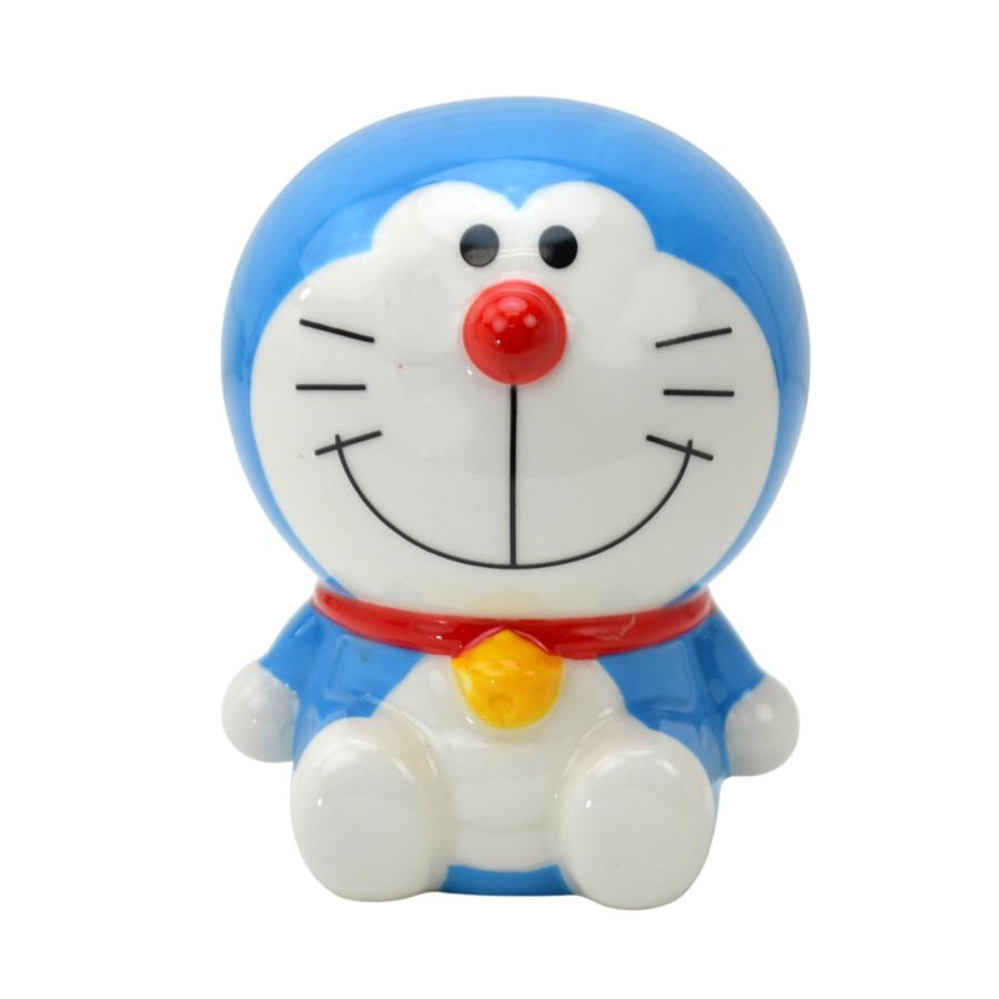 貯金箱 ドラえもん 陶器 ブルーコインバンク 小銭入れ かわいい