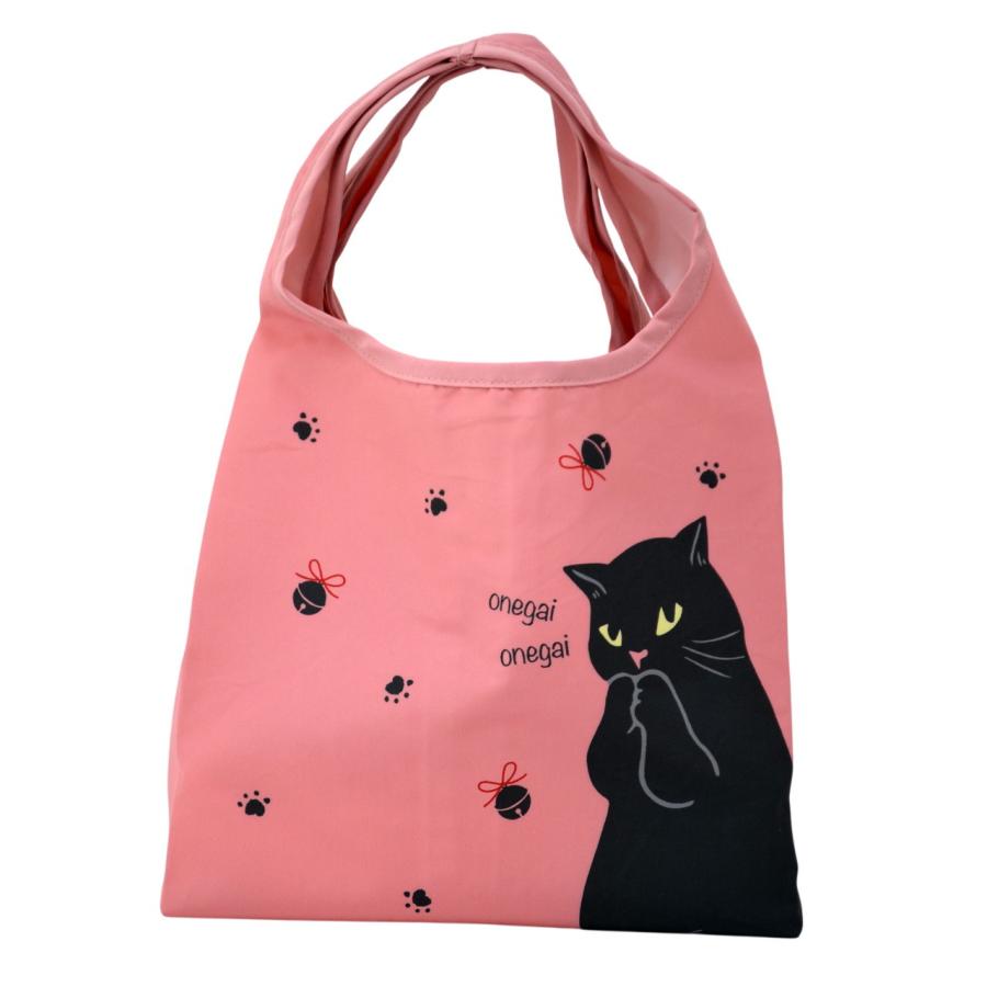 コンビニバッグ 小さめ エコバッグ 猫柄 ノアファミリー コンパクト