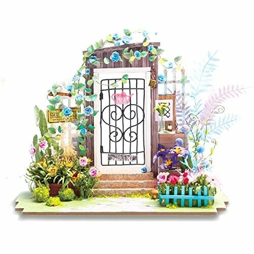 Moin Moin ドールハウス ミニチュア 手作りキット セット ペーパークラフト スローライフシリーズ お花に囲 Erhamah Com