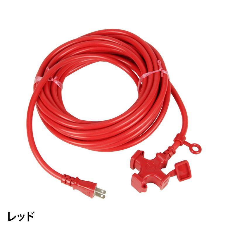 KOWA 延長コード ソフトタイプ 屋内用 3ツ口 長さ20m 1500W 125V