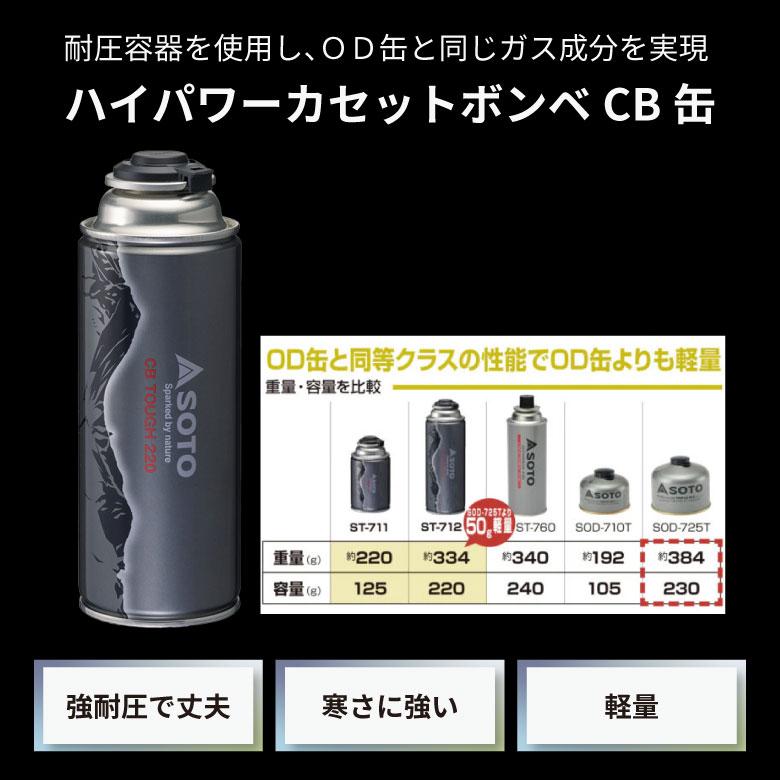 SOTO バーナー CB缶 セット FUSION 日本製 蓋 雪山 登山 軽量