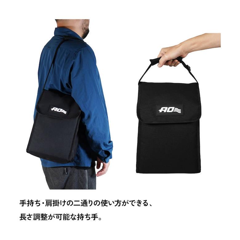 クーラーバッグ 8L ゴルフ 釣り 保冷 結露 断熱 弁当 海水浴 夏 フェス キャンプ 大容量 アウトドア スポーツ 観戦 おすすめ AOクーラーズ AO6FLBK AO coolersの画像