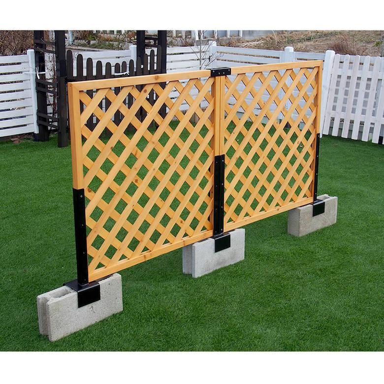 ラティス・フェンス固定金具 12cmブロック用（連結用6個） S-BF4512J-6P