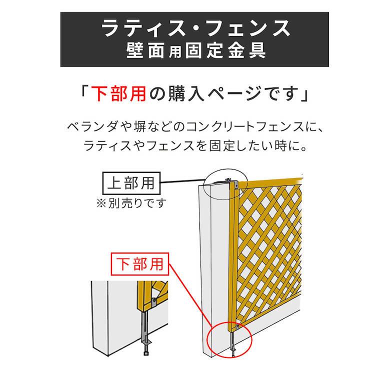 ラティス・フェンス壁面用固定金具（下部20個） S-LVCF40-20P