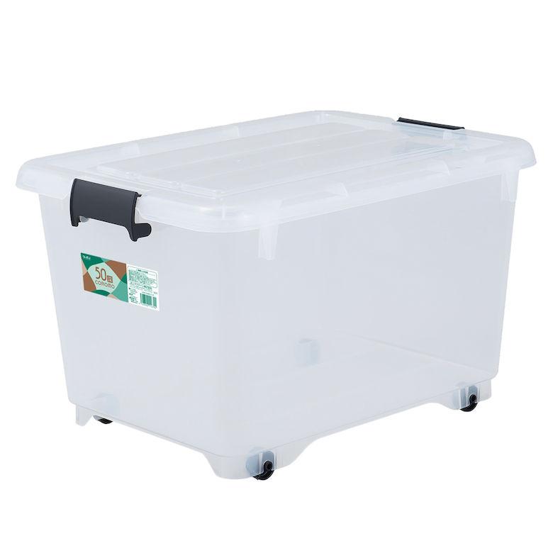 JEJアステージ 収納ボックス コロモ 50深 クリア 収納ケース 衣装