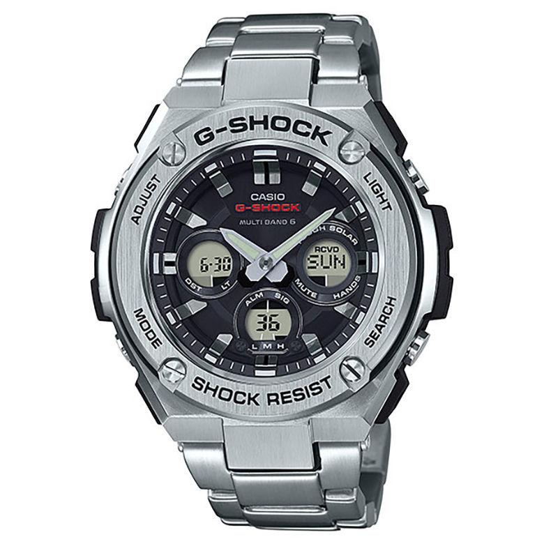 【最安】G-SHOCK GST-W310D-1 AJF ブラック/シルバー G-SHOCK GST-W310D-1AJF シルバー×ブラック Gショック ジーショック