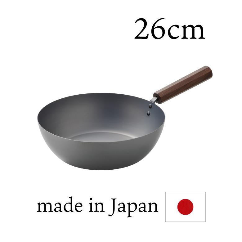 カンダ 鉄 フライパン フライパン 26cm深型 窒化処理 鉄鍋 IH ガス 直
