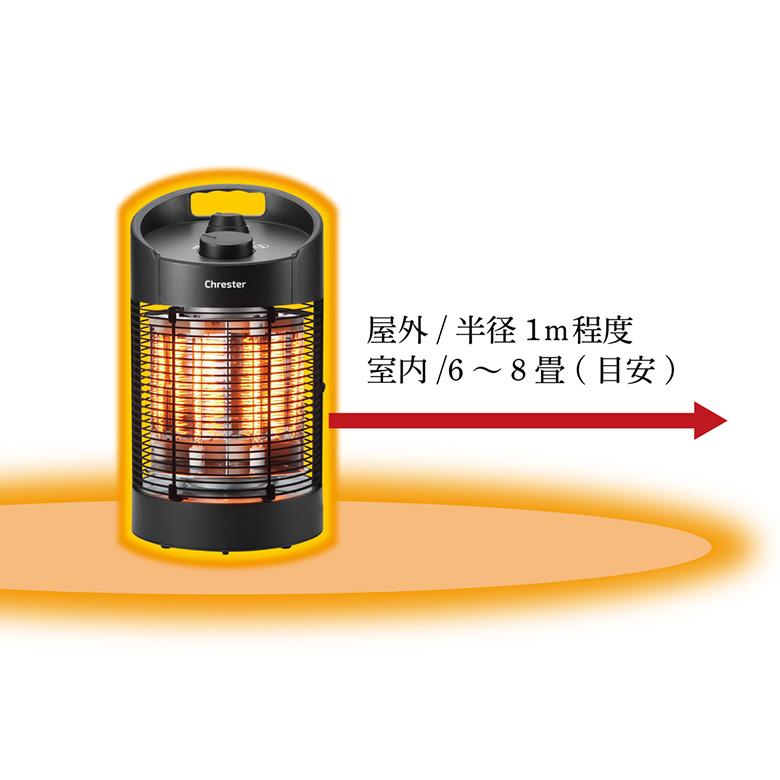 Chrester 暖房器具 ヒーター 600W 防水 360° 首振り 脱衣所 洗面 Chrester 暖房器具 ヒーター 600W 防水 360° 首振り 脱衣所 洗面