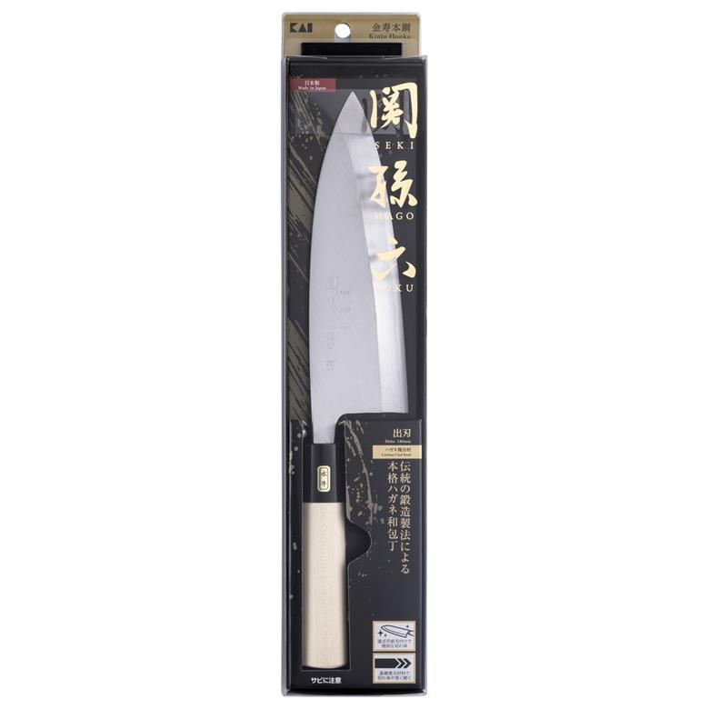 貝印　関孫六 金寿本鋼 和包丁 出刃 180mm AK-5218 未使用　箱潰れ 関孫六 包丁 貝印 金寿本鋼 和包丁 出刃包丁 180mm 日本製 AK5218 刺身