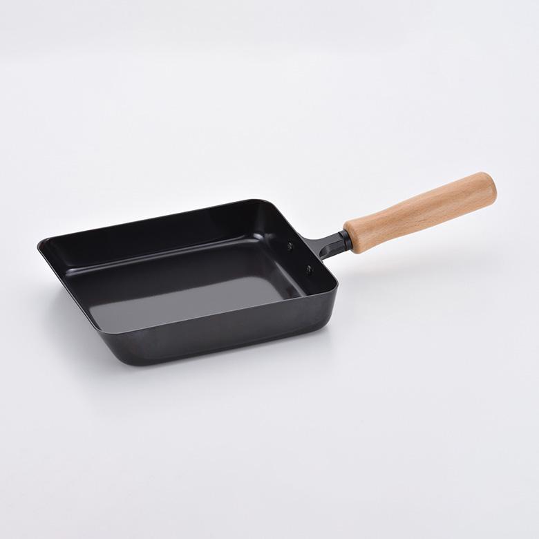 千歳 木柄 鉄 玉子焼き器 14×18cm 日本製 CS-013 : ものうりば 千歳 木柄 鉄 玉子焼き器 14×18cm 日本製 CS-013 : ものうりば
