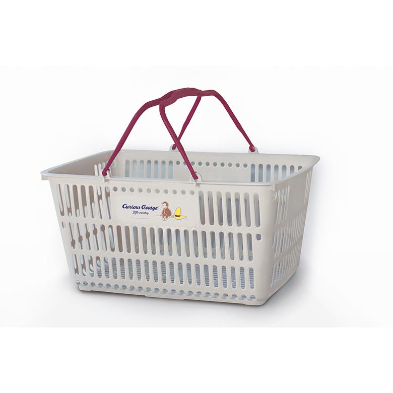 錦化成 スーパー カゴ おさるのジョージ 買い物 プラスチック マイ