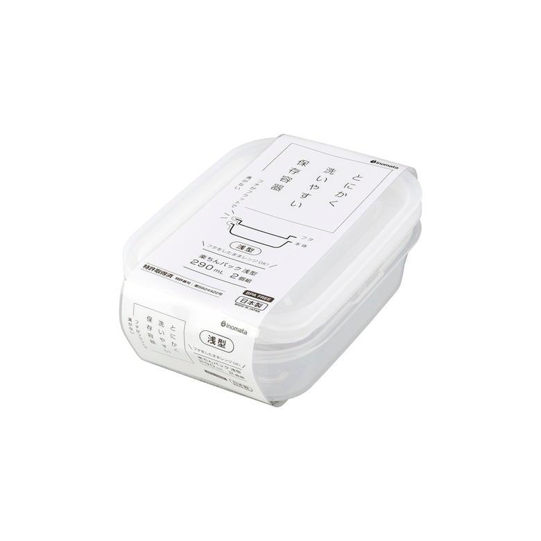 イノマタ化学 #1846 楽ちんパック浅型290ml 2個WH : ものうりば