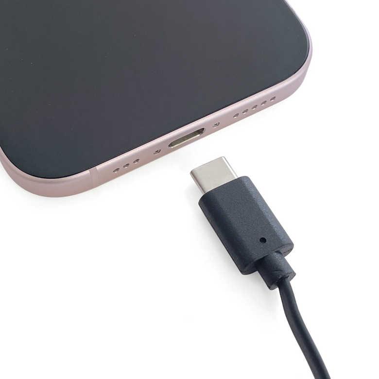 iPhone6s 32GB バッテリー最大容量100% 充電コード ケーブル付き USB充電ケーブル リール80cm A-C ブラック カーチャージャー スマホ