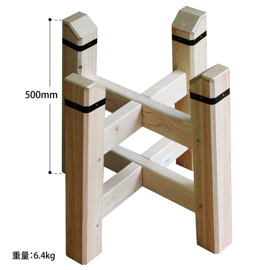 餅つき用 #708360 石臼台 2升用 （檜/75mm角） 8kg : ものうりばPlantz