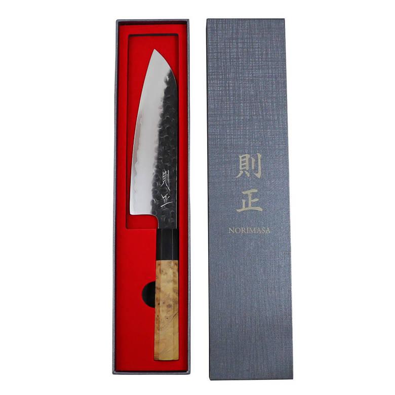 包丁 黒打槌目 ステンレス 三徳 180mm 則正 NORIMASA : ものうりば
