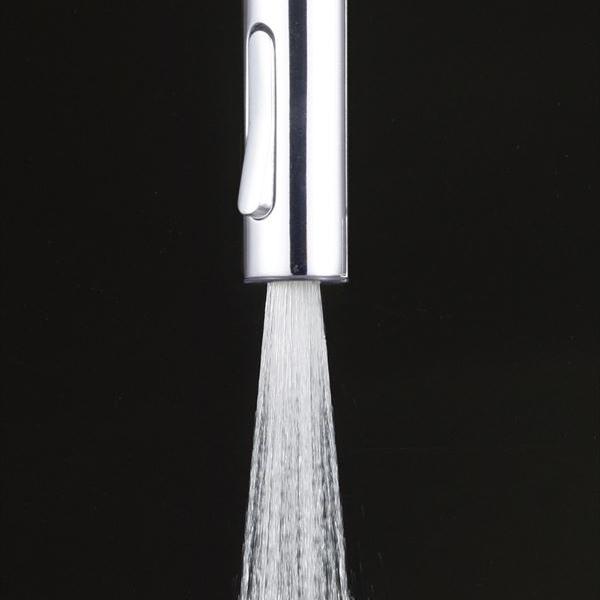 KVK KM6061EC グースネックシングルシャワー付き混合栓 eレバー