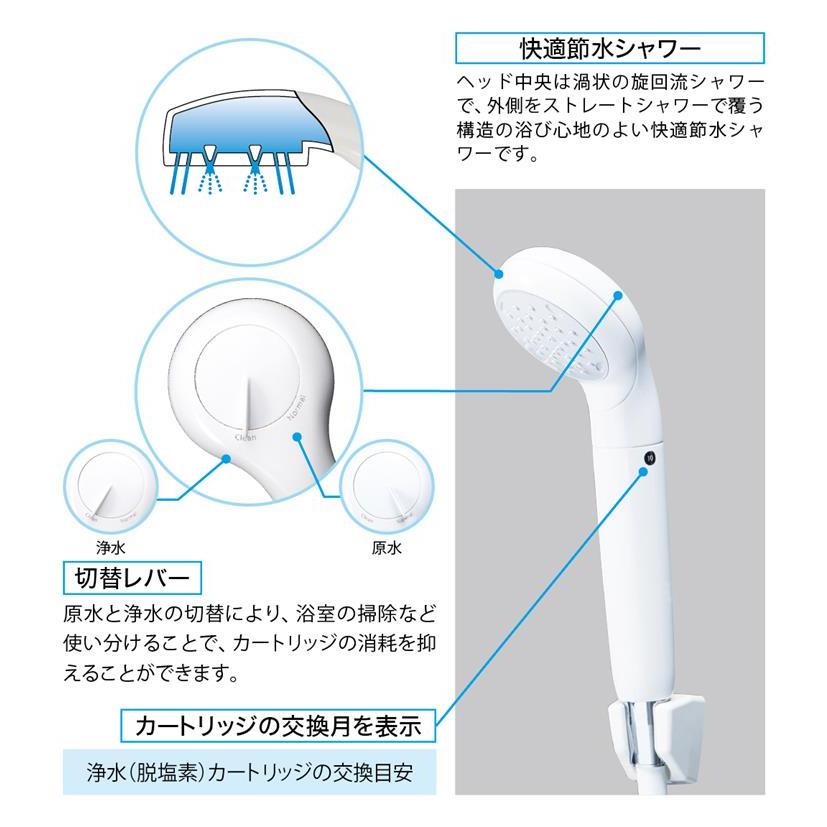 水栓 浄水シャワーヘッドegg エッグ PZS320 KVK｜plantz｜03