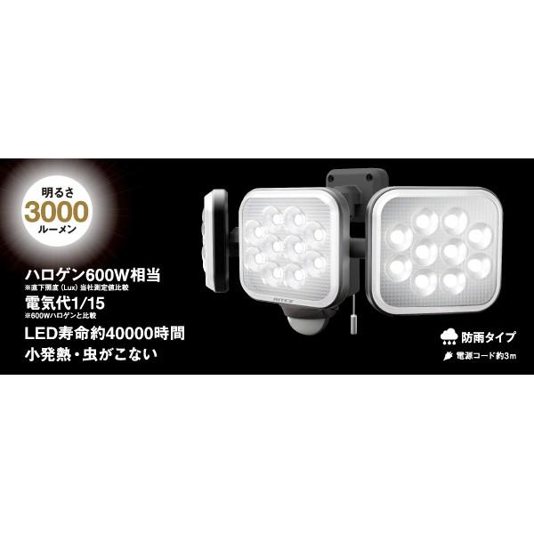 RITEX 防犯 人感 センサーライト 屋外 LED コンセント 玄関 防雨