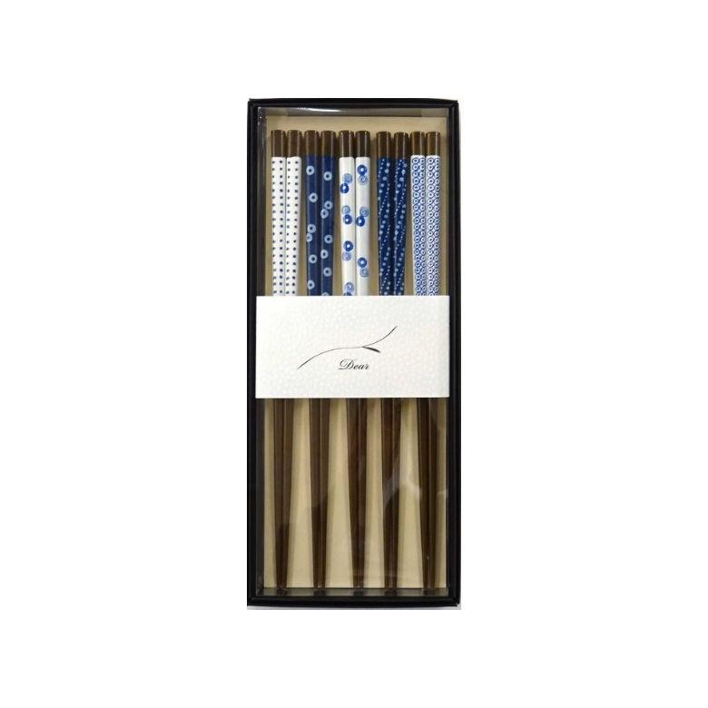 退職祝い 箸 5膳セット ギフトセット I J 5膳組 来客箱入り 5膳 五膳 