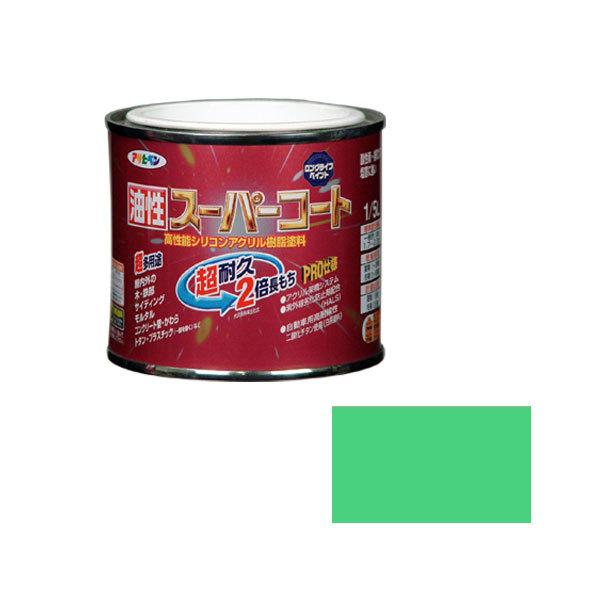 アサヒペン 油性スーパーコート 1/5L ライトグリーン｜plantz