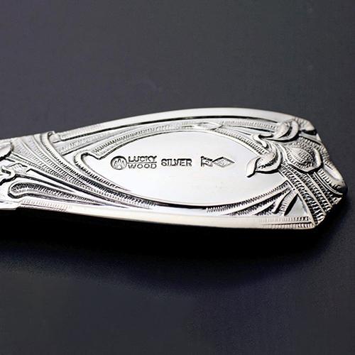 小林工業 ラッキーウッド パリ 純銀ティースプーン 127mm 単品 カトラリー 食器 0-86505-000の画像