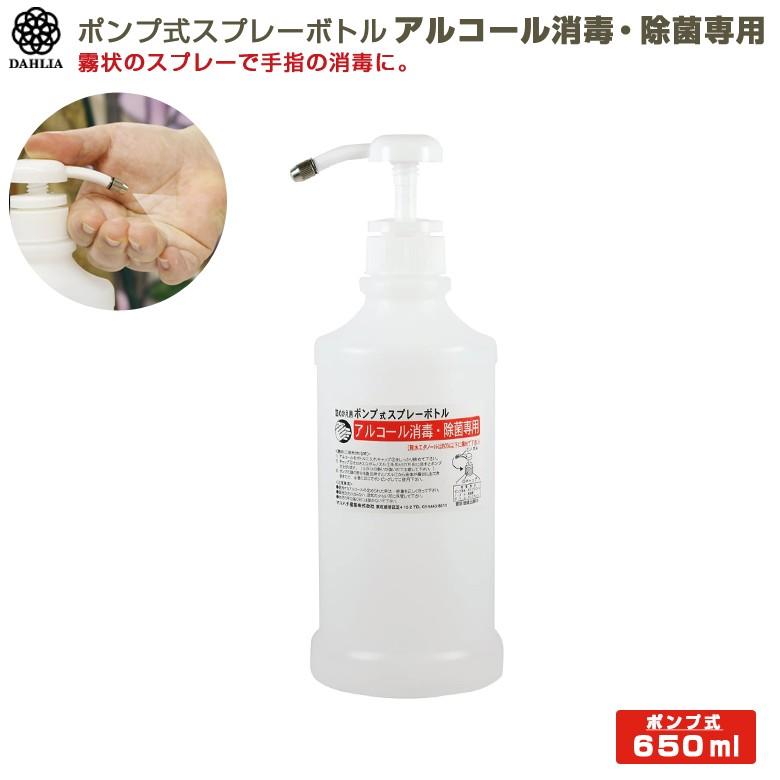 マルハチ産業 手指の消毒に使えます #695 詰めかえ用ポンプ式スプレー