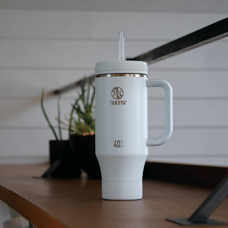 TAKEYA（タケヤ） タンブラー 水筒 ストロー付き 約 1リットル