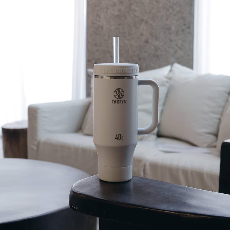 TAKEYA（タケヤ） タンブラー 水筒 ストロー付き 約 1リットル