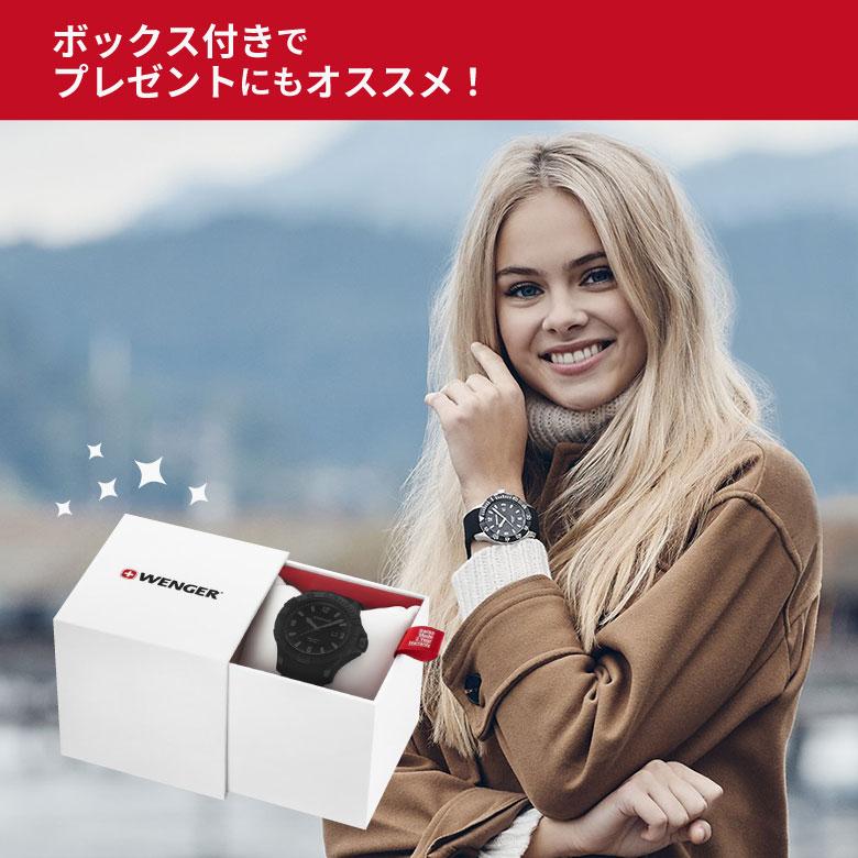 腕時計 メンズ 男性 ブラック 20代 30代 40代 50代 WENGER ウェンガー SEAFORCE プレゼントの画像