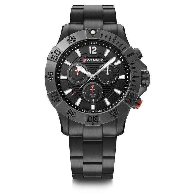 腕時計 メンズ 男性 ブラック 20代 30代 40代 50代 WENGER ウェンガー SEAFORCE プレゼントの画像
