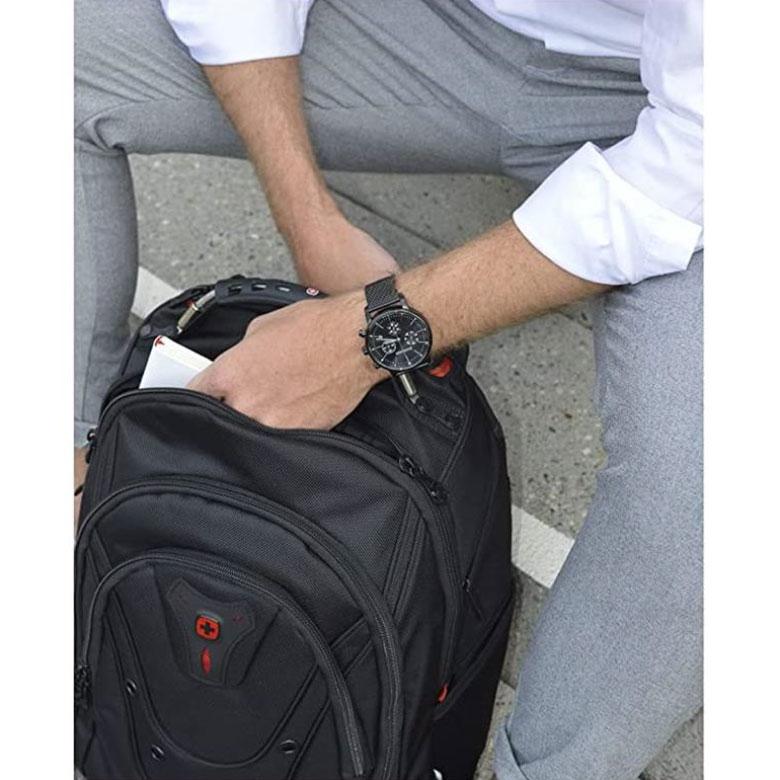 腕時計 メンズ 男性 ブラック 20代 30代 40代 50代 WENGER ウェンガー URBAN METROPORITAN プレゼントの画像