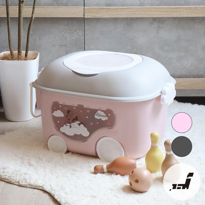 錦化成 窓付おもちゃ箱 キャスター付き 収納 収納ボックス 収納箱