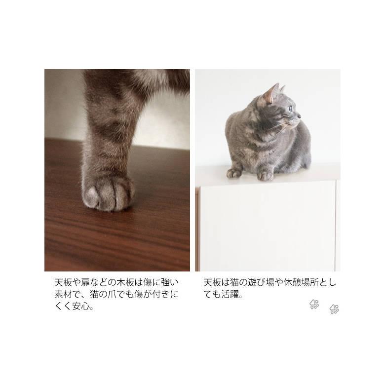 キャットトイレクローゼット Galetta（ガレッタ） CR-1011 猫用トイレ ペットトイレ 目隠し インテリア 棚 宮武製作所