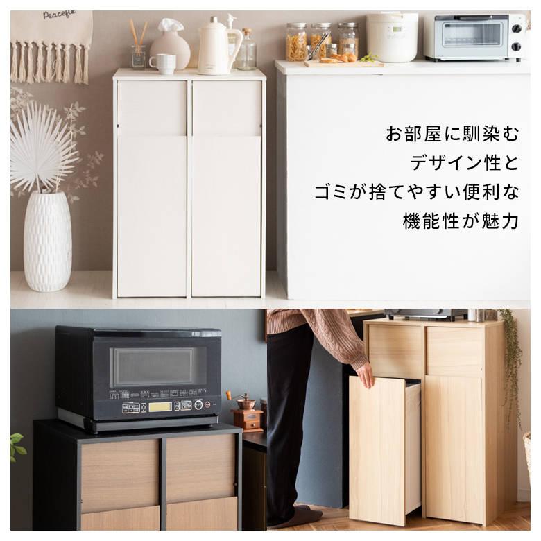 分別キャスターダストボックス Helios（ヘリオス） DB-F2100 ゴミ箱 インテリア おしゃれ スタイリッシュ リビング家具 宮武製作所_4