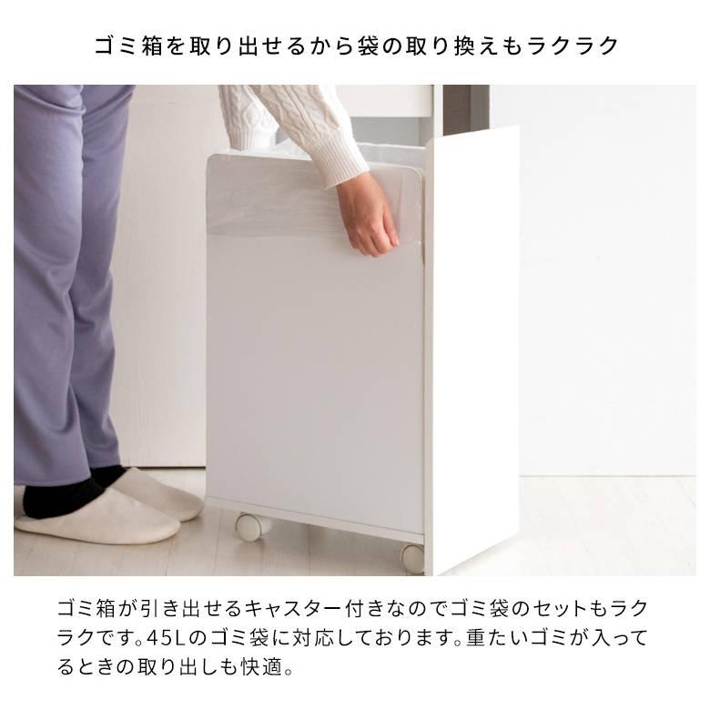 分別キャスターダストボックス Helios（ヘリオス） DB-F2100 ゴミ箱 インテリア おしゃれ スタイリッシュ リビング家具 宮武製作所_11