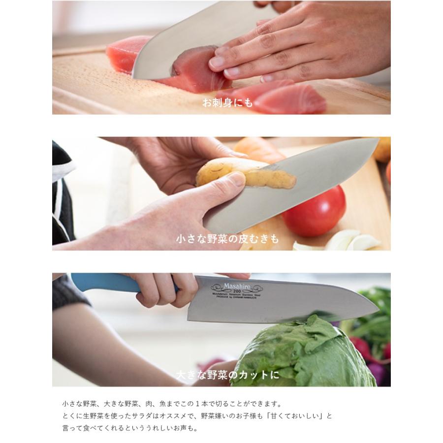 浜内千波プロデュース 美味しい包丁（三徳包丁） 刃渡り20cm 【ブルー/ブラウン】 :ameizu-oishii:ものうりばPlantz - 通販  - Yahoo!ショッピング