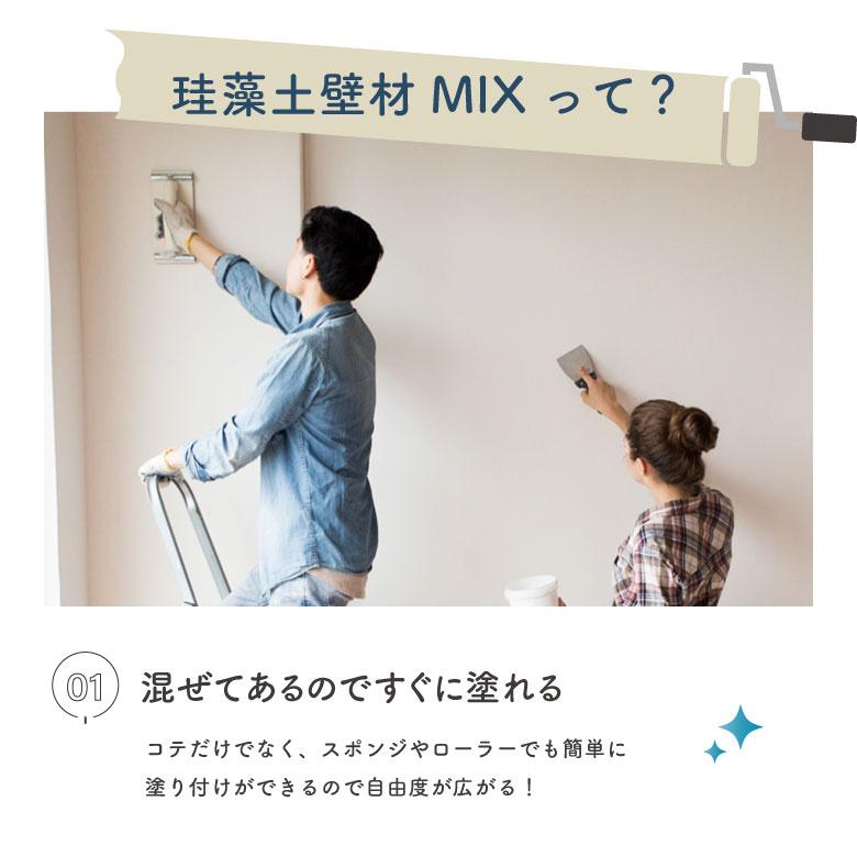 フジワラ化学 珪藻土 壁材 MIX 壁 補修 内装 内壁 3kg 3キロ 室内 diy 練り済み すぐに塗れる リフォーム 結露防止 脱臭 温度 | フジワラ化学 | 15