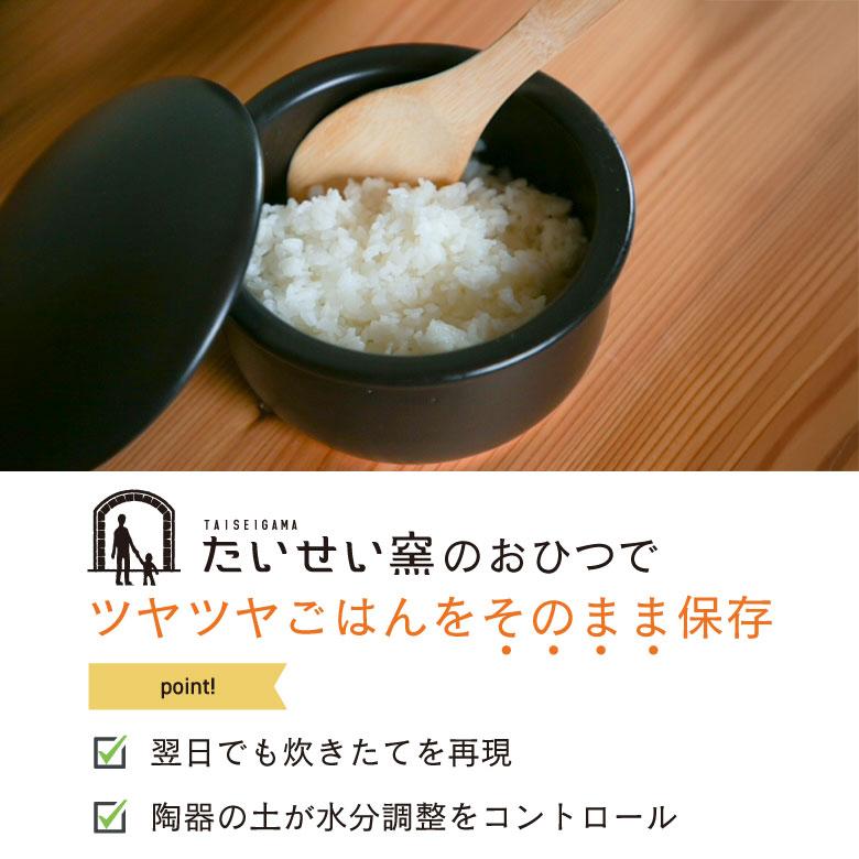 たいせい窯 おひつ 大 中 小 日本製 ごはん鍋 保存容器 保温 電子