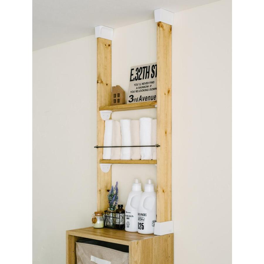 ディアウォール 棚受 棚受け 1×6材 2×6材 賃貸 棚 作り 壁面 収納