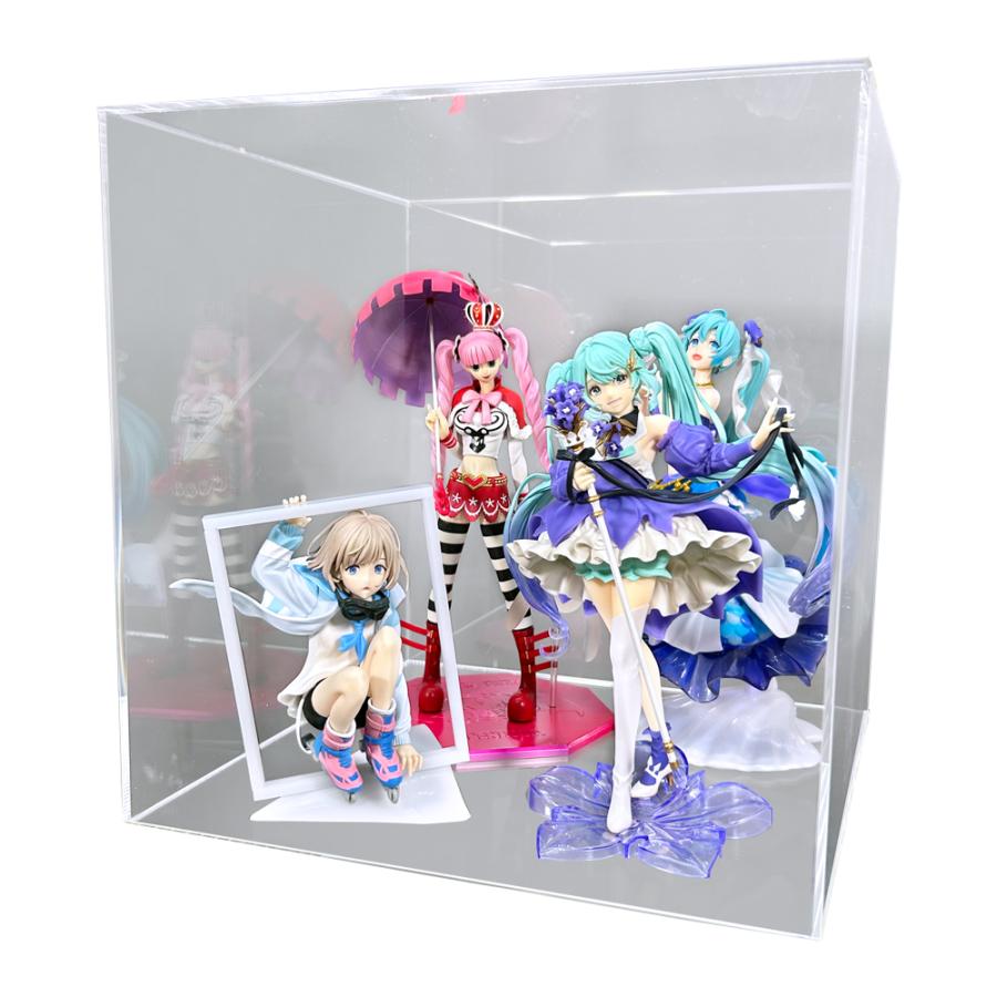 土台無 幅30cm/高さ・奥行18cm】アクリルケースA/5面体/クリア