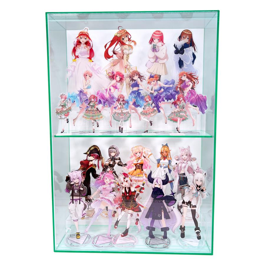 高さ66cm 幅45cm】 ガラス色・背景白/スタンド付き フィギュア