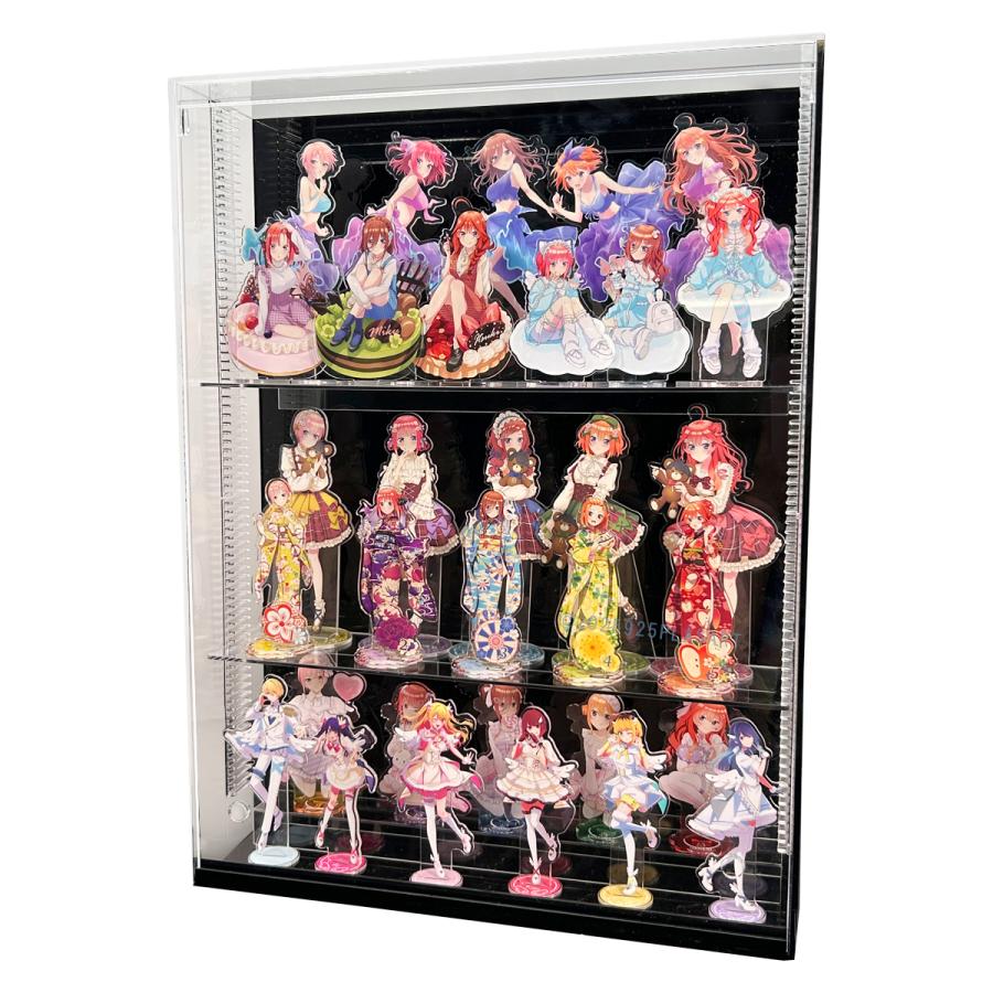 アクスタ 専用 高さ移動自由】 アクリルスタンド専用コレクションケースLクリア(コの